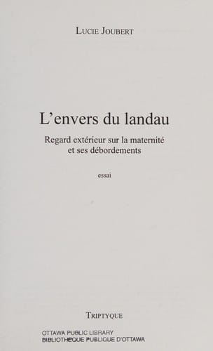L'envers du landau
