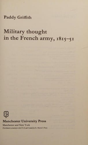 Military thought in the French army, 1815-51