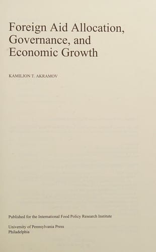 Foreign aid allocation, governance, and economic growth