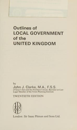 Outlines of local government of the United Kingdom