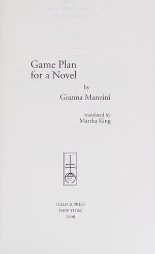 Game plan for a novel