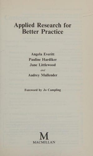 Applied research for better practice