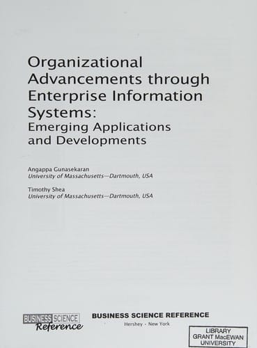 Organizational advancements through enterprise information systems