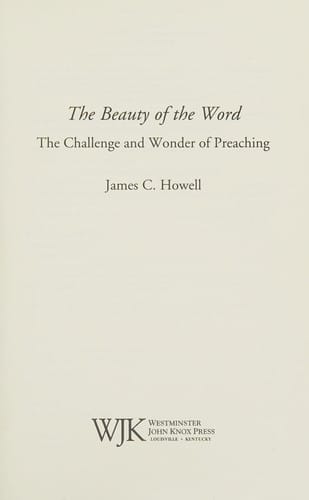 The beauty of the Word
