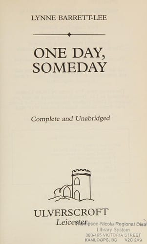 One day, someday