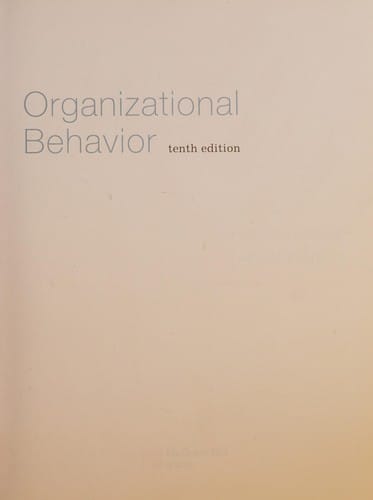 Organizational behavior