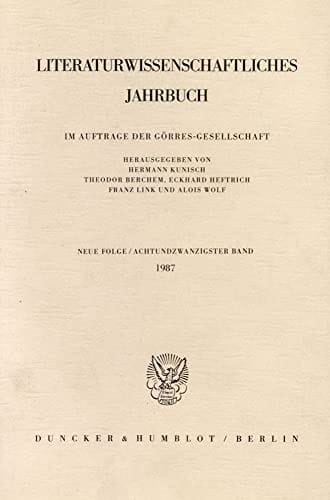 Literaturwissenschaftliches Jahrbuch