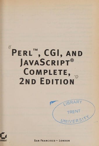 Perl, CGI and Javascript complete