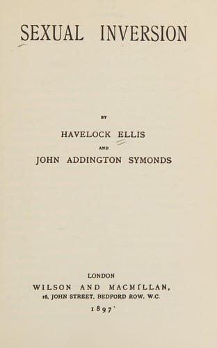 Studies in the Psychology of Sex, Vol. I