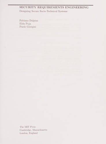 Security requirements engineering