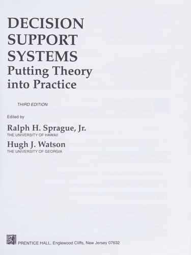 Decision support systems