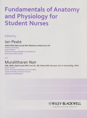 Fundamentals of anatomy and physiology for student nurses