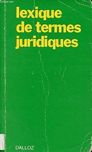 Lexique de termes juridiques