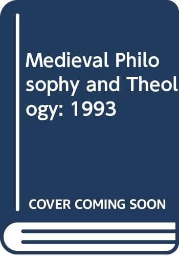 Mediaeval Philosophy and Theology