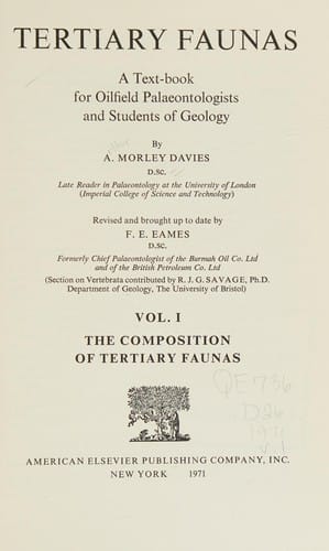 Tertiary faunas