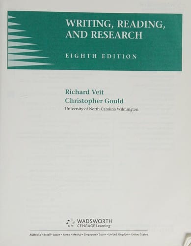 Writing, reading, and research