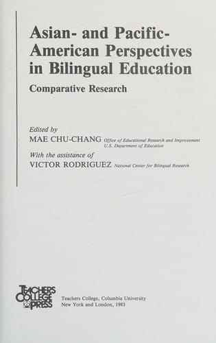Asian- and Pacific-American perspectives in bilingual education