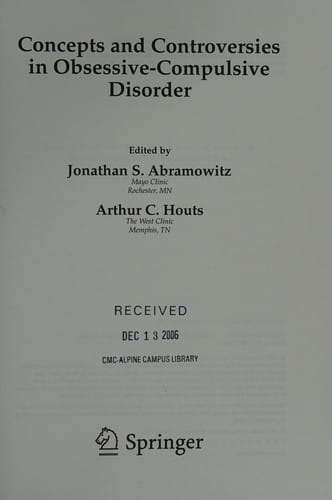 Handbook of OCD