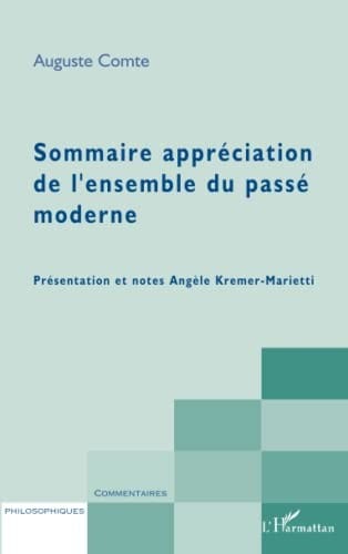 Sommaire appréciation de l'ensemble du passé moderne