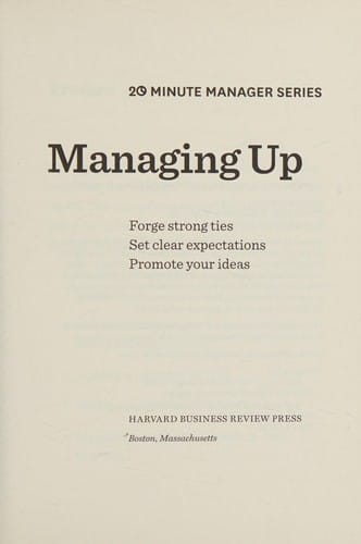 Managing up