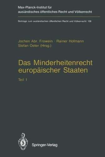 Das Minderheitenrecht europäischer Staaten