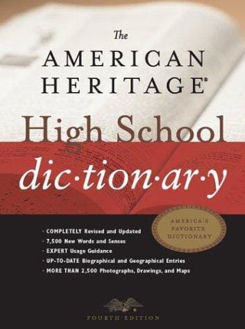 The American Heritage high school dictionary