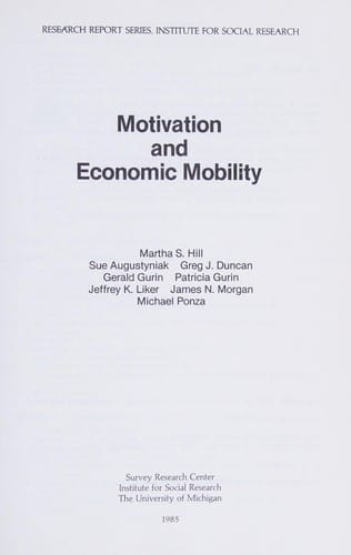 Motivation and economic mobility