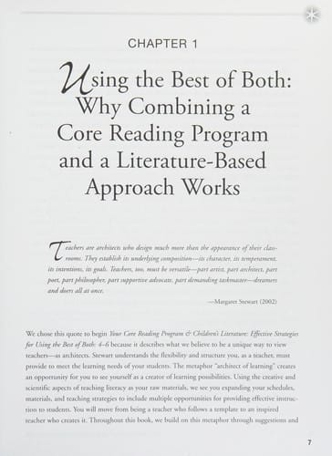 Your core reading program & children's literature
