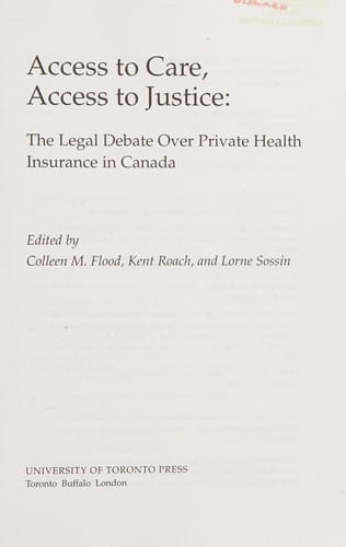 Access to care, access to justice