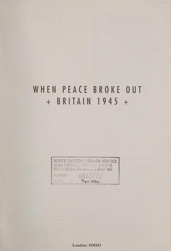 When peace broke out