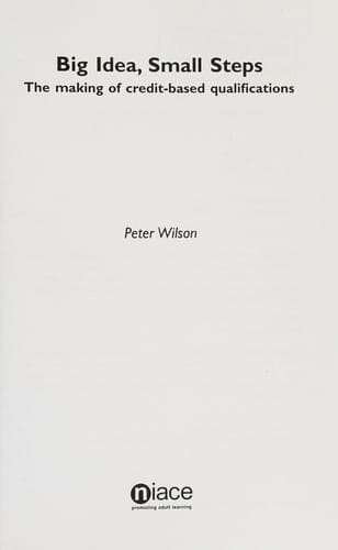 Big idea, small steps