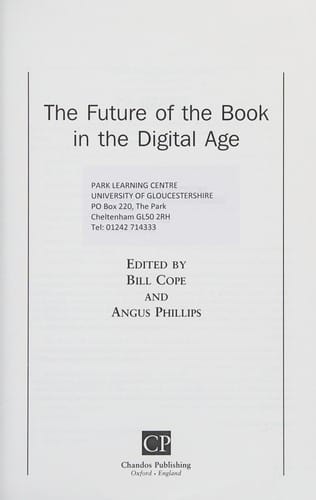 The future of the book in the digital age