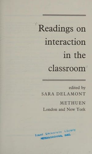 Readings on interaction in the classroom