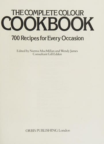 The Complete colour cookbook