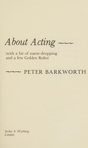 About acting