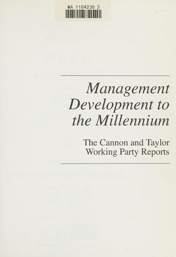 Management development to the millennium