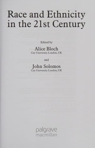 Race and ethnicity in the 21st century