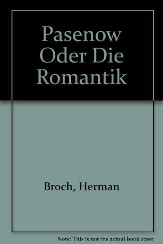 Pasenow Oder Die Romantik