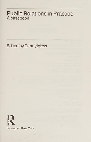 Public relations in practice