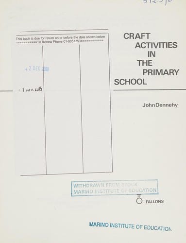 Craft activities in the primary school