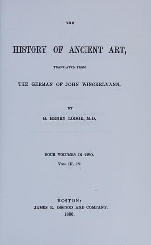 Essay on the philosophy and history of art