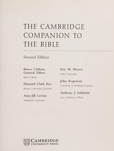 The Cambridge companion to the Bible