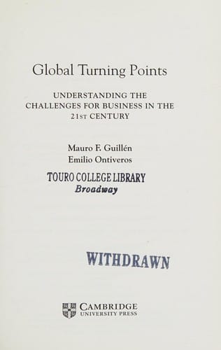 Global turning points
