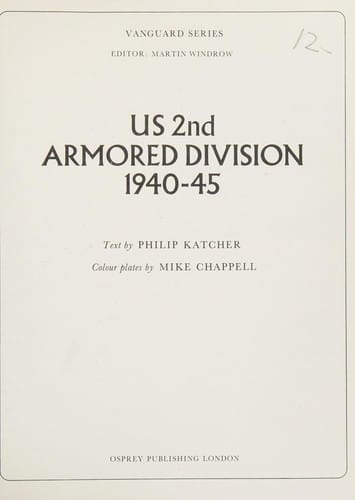 US 2nd Armored Division 1940-45