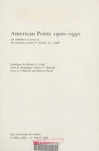 American prints, 1900-1950