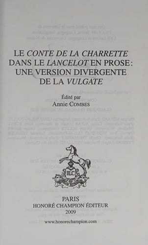 Le conte de la Charrette dans le Lancelot en prose