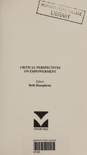 Critical perspectives on empowerment