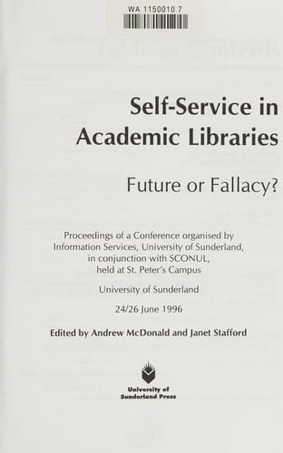 Self-service in academic libraries