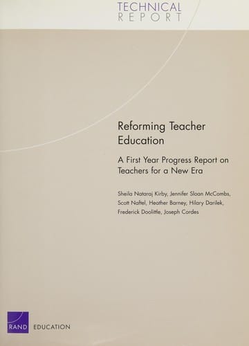 Reforming teacher education