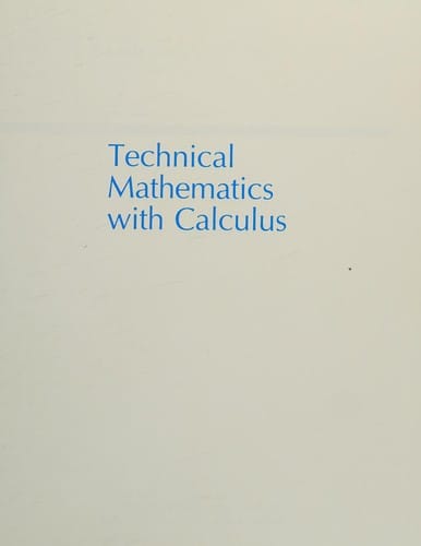 Technical mathematics with calculus